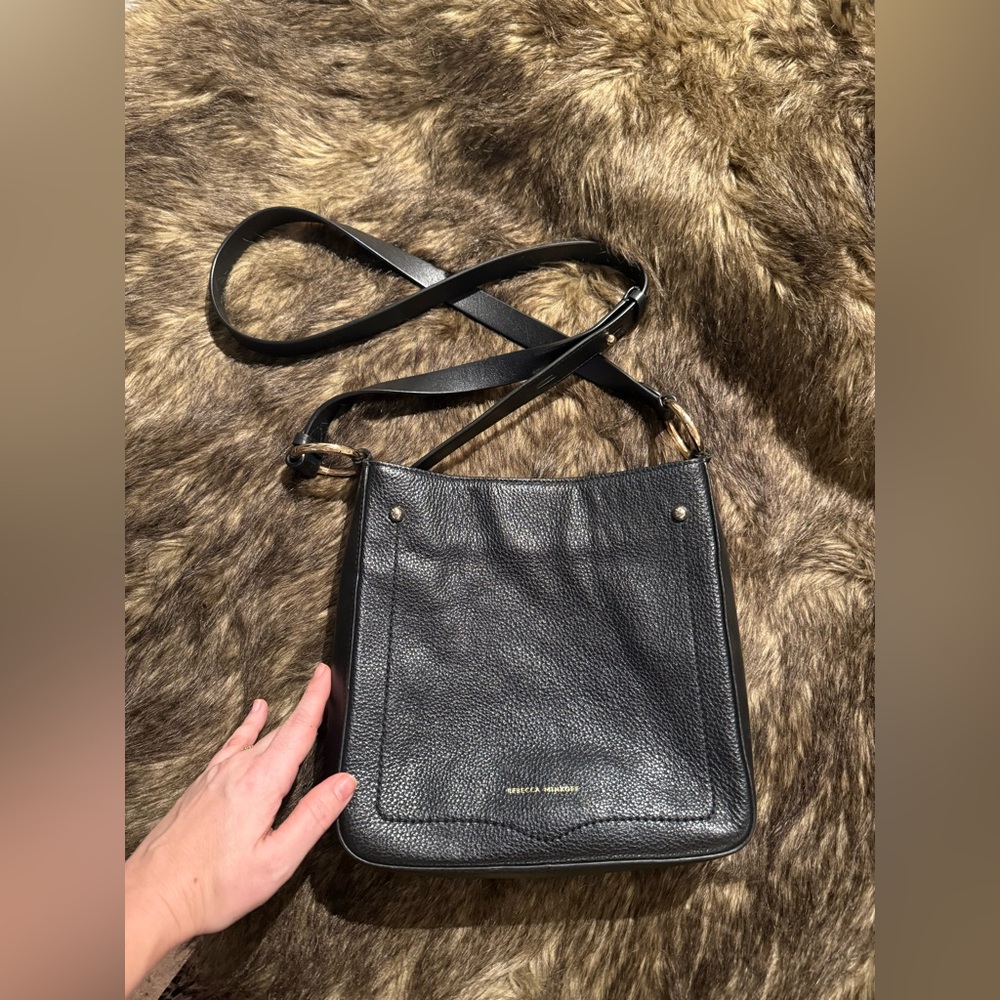 Rebecca Minkoff Women’s Jody Black Leather Feedbag
